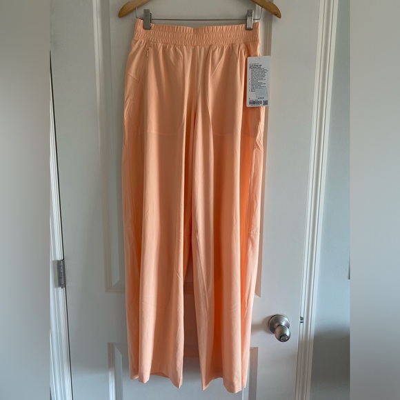 lululemon athletica Pants - lululemon athletica Wide Leg Pants in Peach